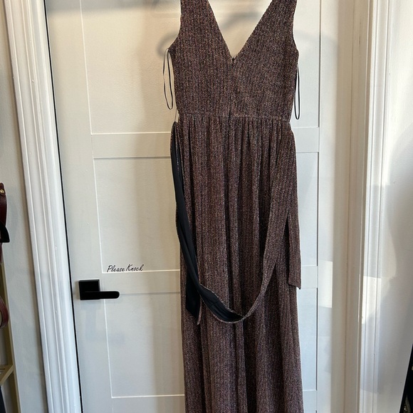 Maniju rainbow shimmer floor length Dress medium NWT - Picture 4 of 6